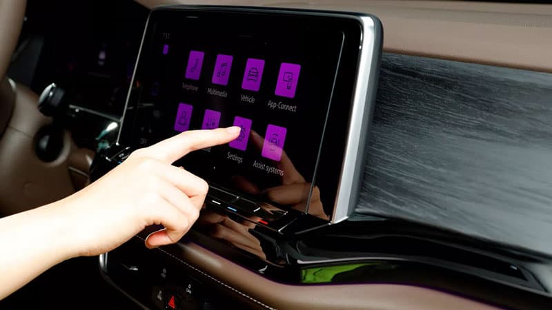 Hệ thống giải trí màn hình cảm ứng 12 ich, kết nối Apple CarPlay, USB ,